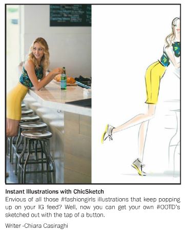 Chic Sketch featured in the Summer 2016 issue of La Palme Magazine