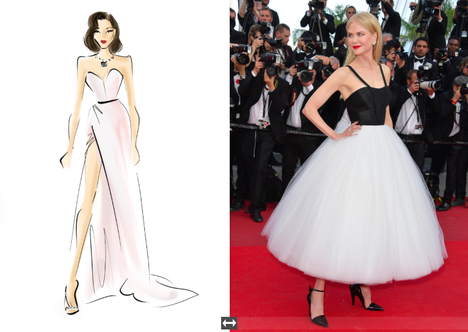 Getty Images: SKETCHING THE CANNES RED CARPET